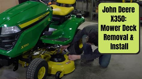 John Deere X Mower Deck Removal Installation Tutorial By Minnesota Equipment YouTube