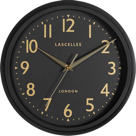 Never warp your brain with time zone math again. RETRO BLACK WALL CLOCK WITH SWEEP SECONDS HAND - 30CM ...