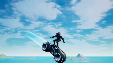 New Fortnite Light Cycle Rideable Glider With The Predator Trons