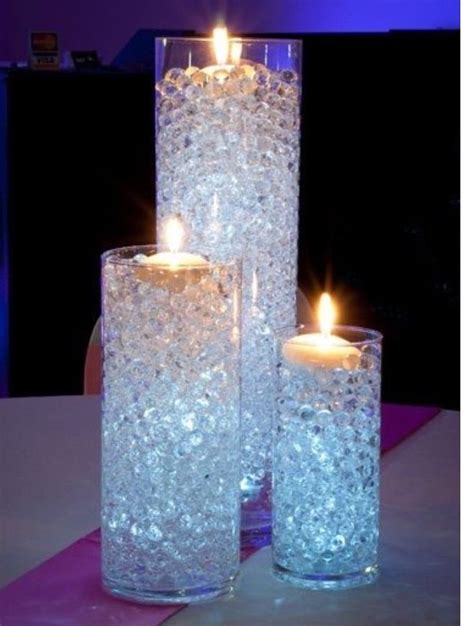 Pin By Sierra Jones On Wedding Water Beads Candle Decor Wedding Centerpieces