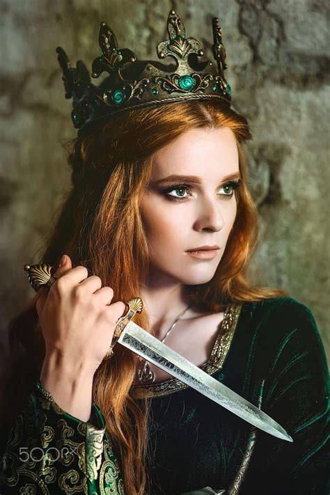 ginger queen near the castle medieval aesthetic queen aesthetic medieval girl