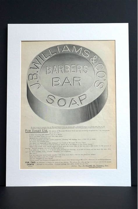 Williams Barbers Soap Advertising 1892 Barbershop Clean Shave Judge