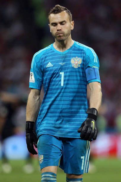 Igor Akinfeev Of Russia Looks On During The 2018 Fifa World Cup Russia