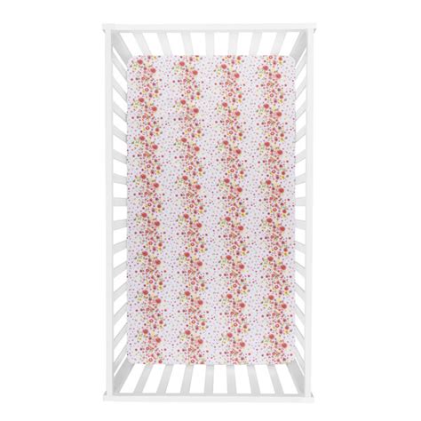 Sammyandlou Floral Sprinkles Fitted Crib Sheets Wayfair Canada