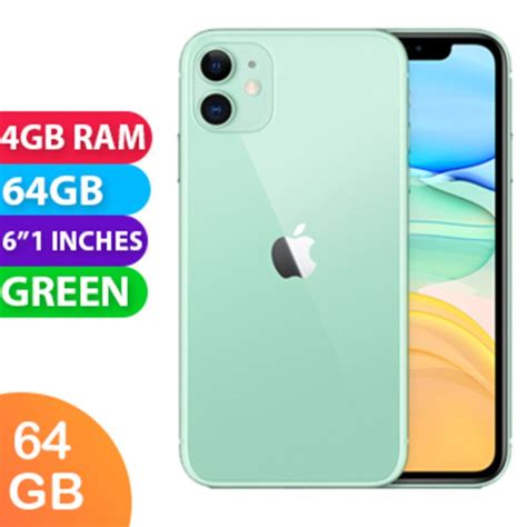 Buy Apple Iphone 11 64gb Green Free Delivery Mydeal