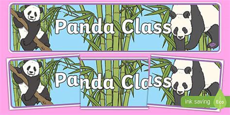 Panda Themed Classroom Display Banner Themed Banner Banner