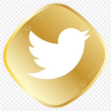 Twitter Icon Vector Art Png Golden Twitter Icon Twitter Icons