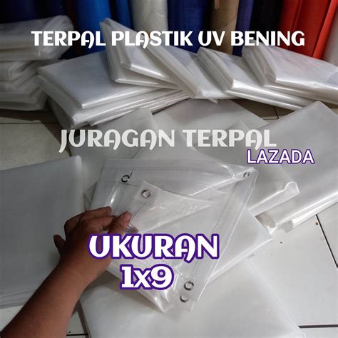 Terpal Plastik Bening Transparan Ukuran 1x9 Lazada Indonesia