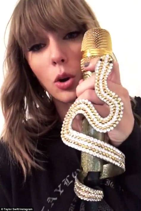 Taylor Swift Hints At Kimye Feud As She Unveils Snake Microphone