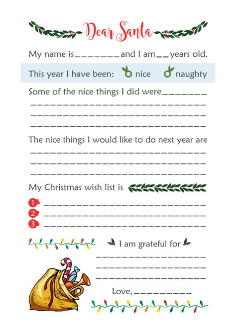Cute Christmas Letter To Santa Writing Prompt Thrifty Mommas Tips