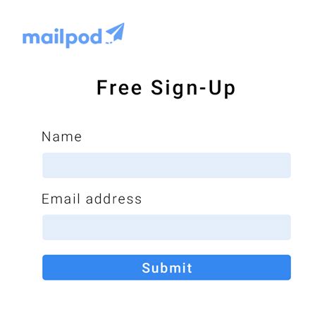 The Proven Sign Up Form Ideas To Grow An Email List Mailpod Email