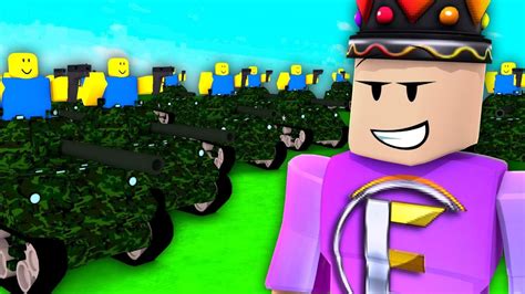 Making Noobs Run From My Roblox Noob Army Youtube