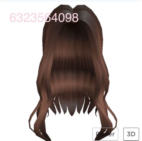 Brown Hair Roblox Hair Codes Boy