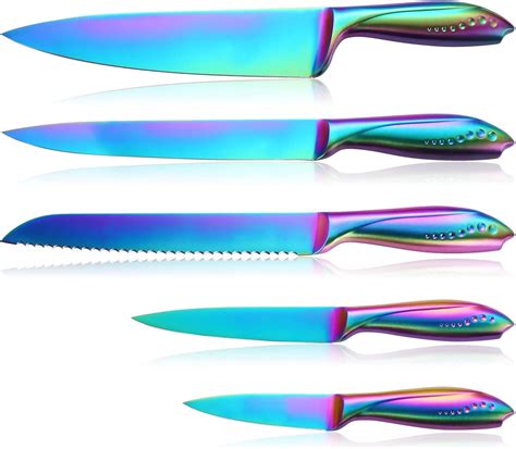 Chef Knife Sets Kitchen Knives Set Wellstar 5 Pcs Stainless Steel