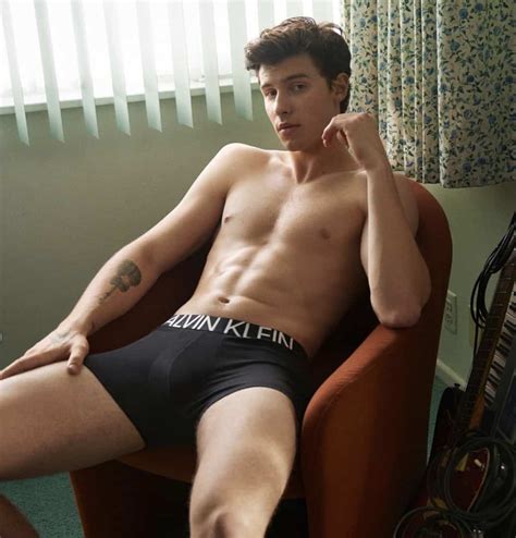 Shawn Mendes Fills Calvin Klein S Iconic Briefs In Break The Internet