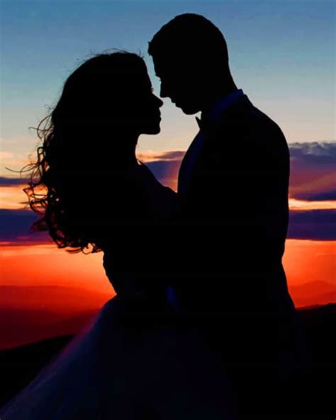 Sunset Couple Silhouette Romance And Love Paint By Numbers Paint By
