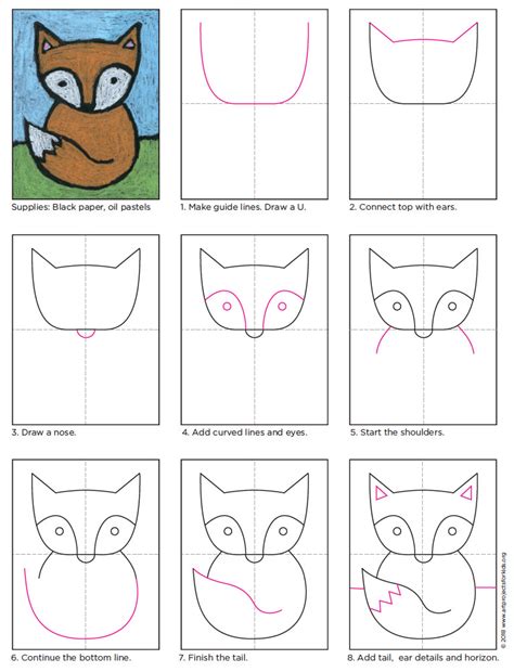Baby Fox Drawing · Art Projects For Kids