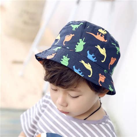 Children Boys Sun Hats Spring Summer Caps Cotton Bucket Hat Infant Kids