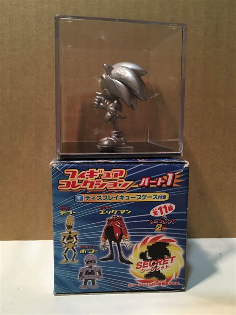 2003 Silver Sonic X Gashapon Mini Figure Sega Toys Blind Box Mystery