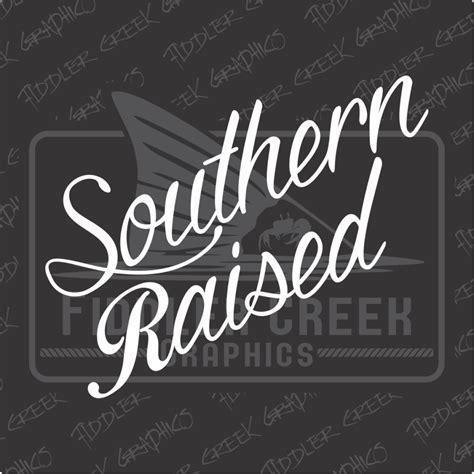 12″ Stacked Words Southern Raised Decal Bad Bass Designs