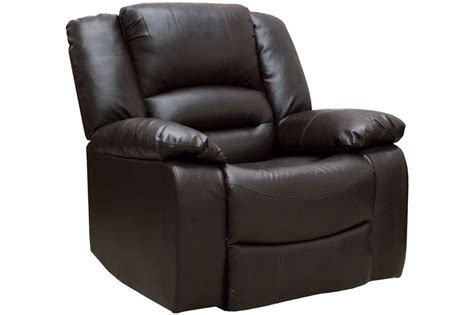 Vida Living Barletto Brown Faux Leather Recliner Chair Furnitureinstore