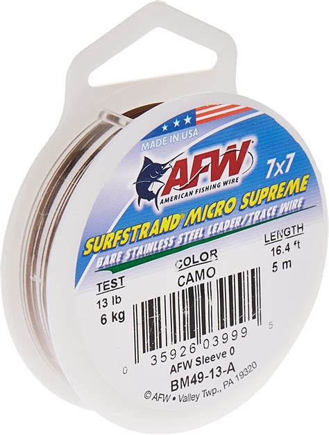 American Fishing Wire Surfstrand Micro Supreme Bare 7x7 Stainless Steel