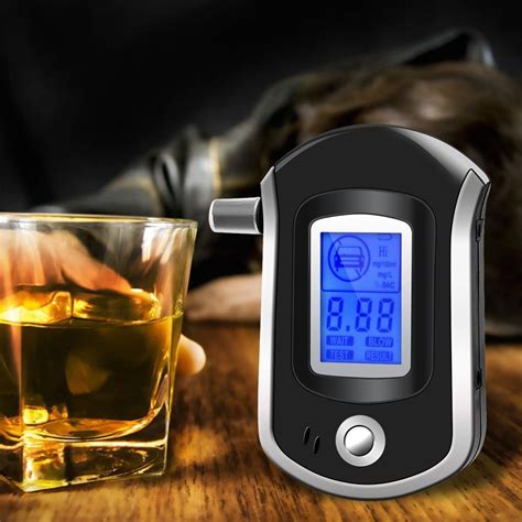 at6000 lcd smart portable digital alcohol breath analyzer tester breathalyzer detector
