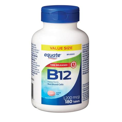 Equate Vitamin B12 Time Release 1200 Mcg Walmartca