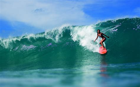 48 Surfer Girl Wallpaper