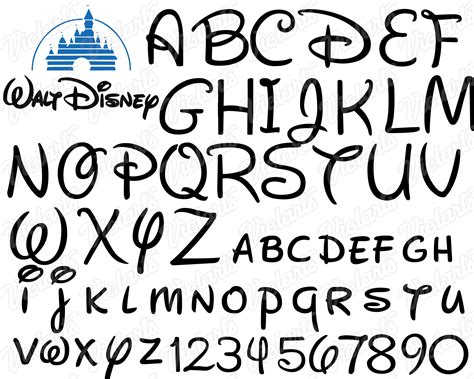 Free SVG Disney Letters Svg DXF Include