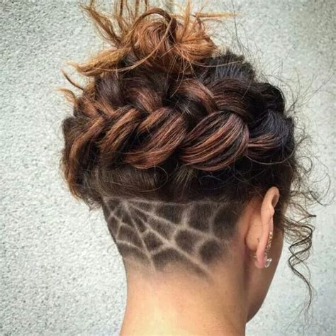 (pubic hairs for women and tanlines). Spider Web - Undercut Hair Designs For The Most Bold And ...