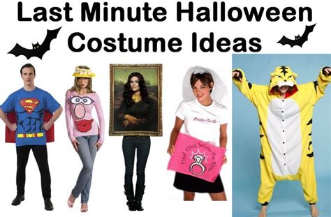 Last Minute Halloween Costumes Can Do It Yourself Halloween Costumes