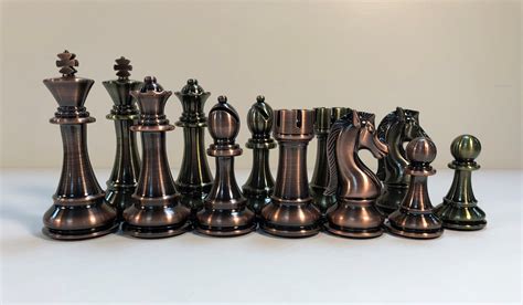 Contemporary Metal Chess Pieces Metal Chess Pieces Can Be Made Of A