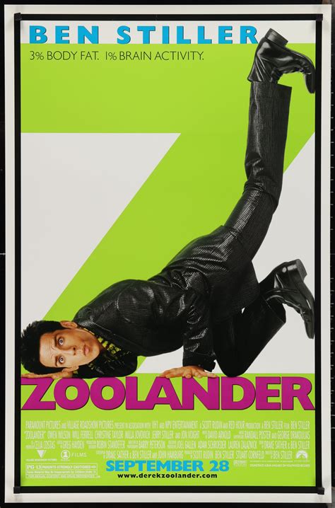 Zoolander Movie Poster 2001 1 Sheet 27x41