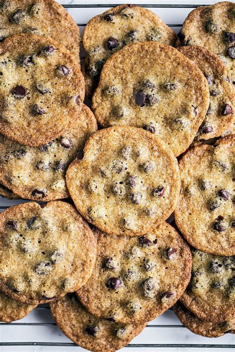 Best Thin And Crispy Chocolate Chip Cookies This From Easy From Scrat