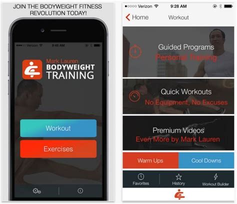 The app is available for ios (apple) and android. The 7 Best Body Weight Exercise Apps for Fitness Anywhere ...