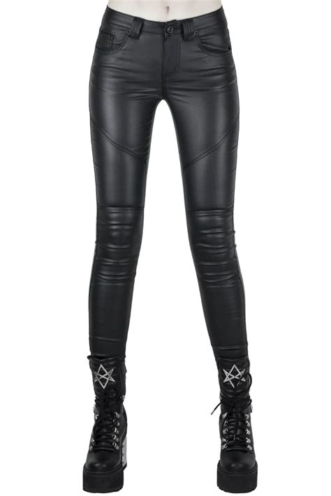 killstar nocturnal coated jeans kate s clothing jeans heels outfit heels outfits jean