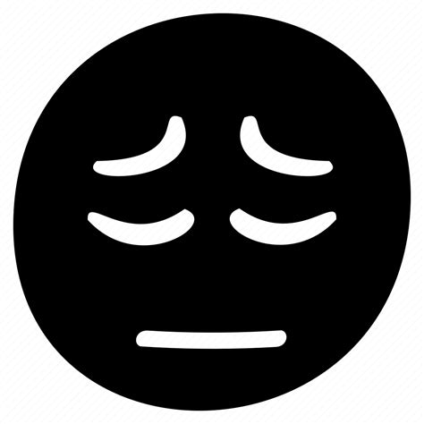 Depressed Sad Unhappy Face Emoji Emotion Bubble Icon Download