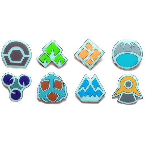 Pokemon Badges Gen 4 Sinnoh Clear Coating Brass By Pokemonbadges