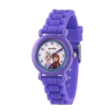 Disney - Disney Frozen Elsa and Anna Girls' Purple Plastic Watch, 1-Pack - Walmart.com - Walmart.com