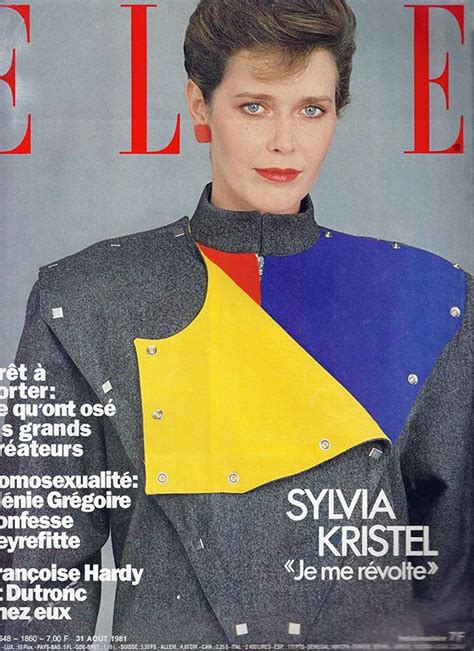 Sylvia Kristel En Thierry Mugler Elle France Août 1981 Photo Albane
