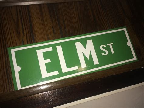 Elm Street Single Sided Aluminum Street Sign 6h X 16w 48 Pieces