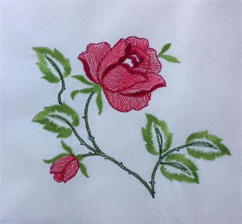 Roses Free Machine Embroidery Design