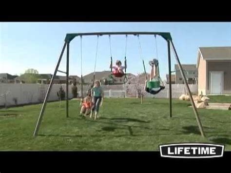 Lifetime Basic Swing Set - YouTube