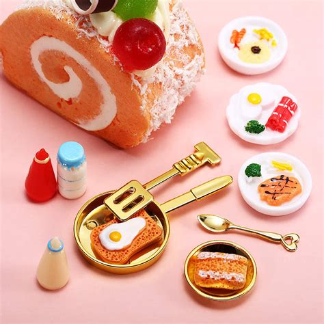 Wholesale Sumind 100 Pieces Miniature Food Drinks Toys Mixed Pretend