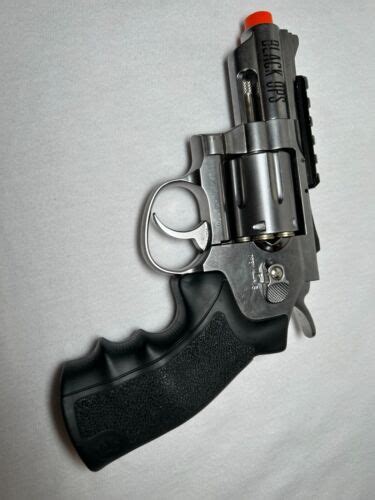 Black Ops Exterminator Co2 Airsoft Pistol 2 5 Inch Revolver Chrome Ebay