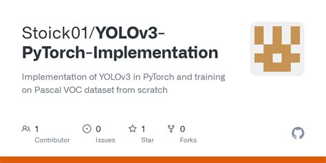 Github Stoick Yolov Pytorch Implementation Implementation Of Yolov In Pytorch And