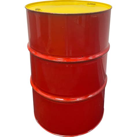 55 Gallon Tight Head Steel Drum Redyellow Reconditioned 2 And 34