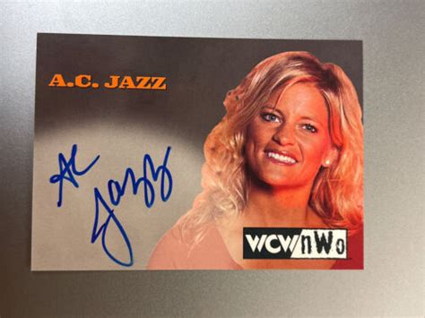 1998 Topps Wcw Nwo Nitro Girl Ac Jazz Amy Crawford On Card Auto