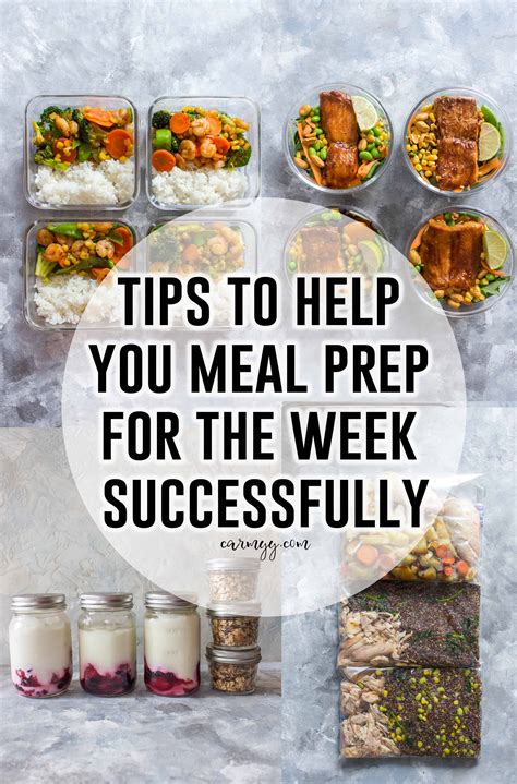 Tips To Help You Meal Prep For The Week Successfully Carmy Easy